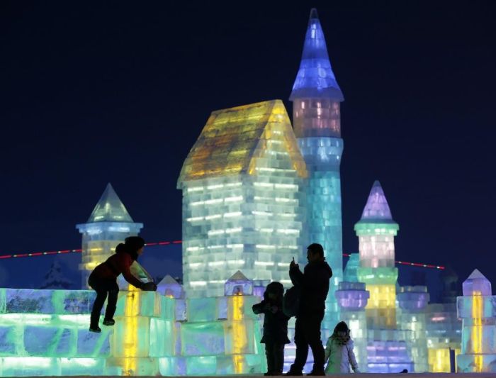 Harbin International Ice and Snow Sculpture Festival 2014, Heilongjiang province, China