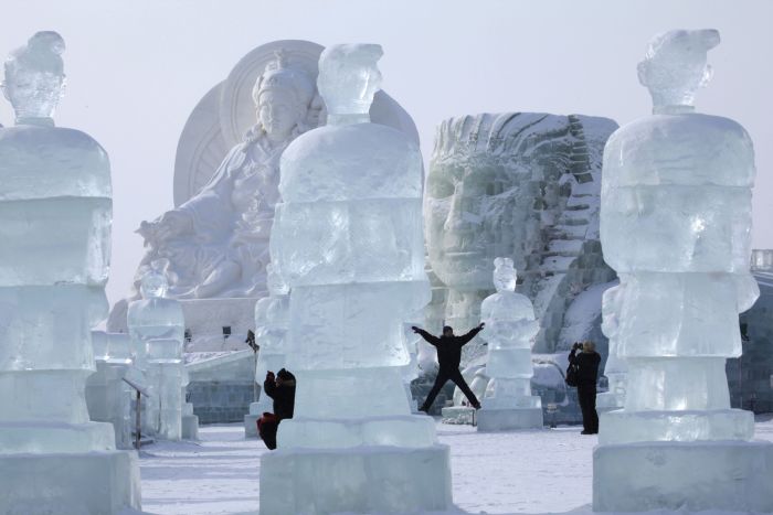 Harbin International Ice and Snow Sculpture Festival 2014, Heilongjiang province, China