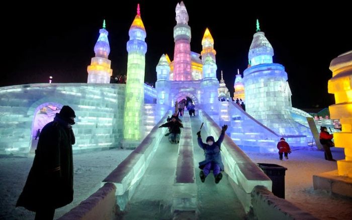 Harbin International Ice and Snow Sculpture Festival 2014, Heilongjiang province, China