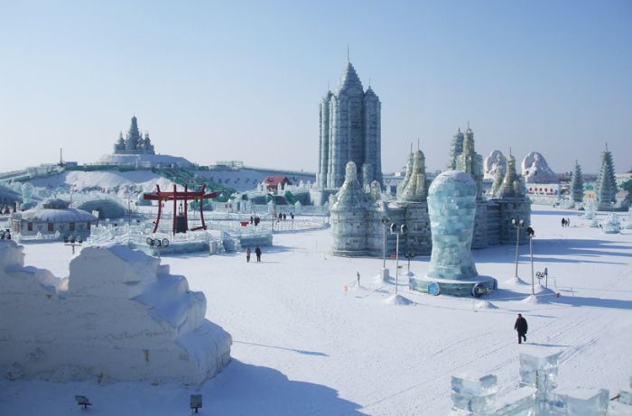 Harbin International Ice and Snow Sculpture Festival 2014, Heilongjiang province, China