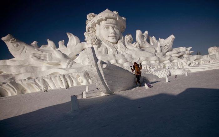 Harbin International Ice and Snow Sculpture Festival 2014, Heilongjiang province, China