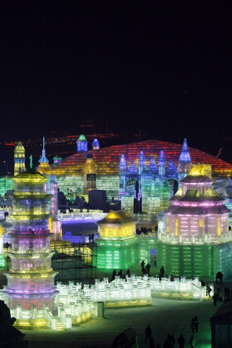 Harbin International Ice and Snow Sculpture Festival 2014, Heilongjiang province, China