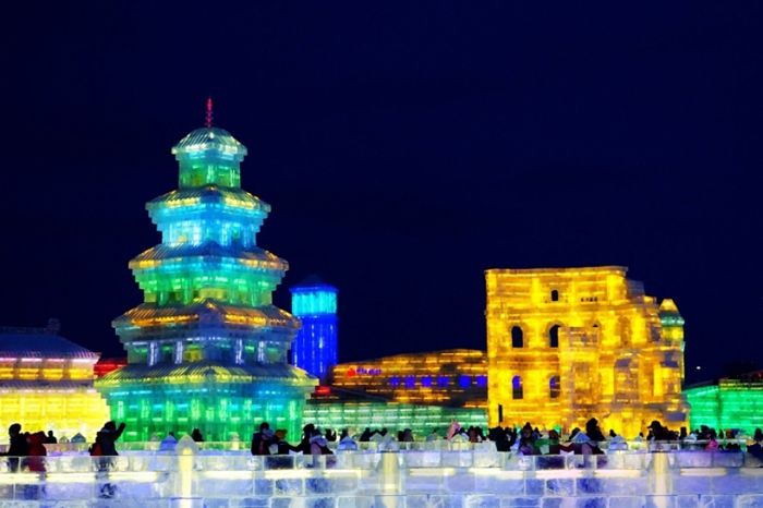 Harbin International Ice and Snow Sculpture Festival 2014, Heilongjiang province, China