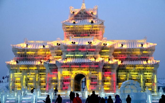 Harbin International Ice and Snow Sculpture Festival 2014, Heilongjiang province, China