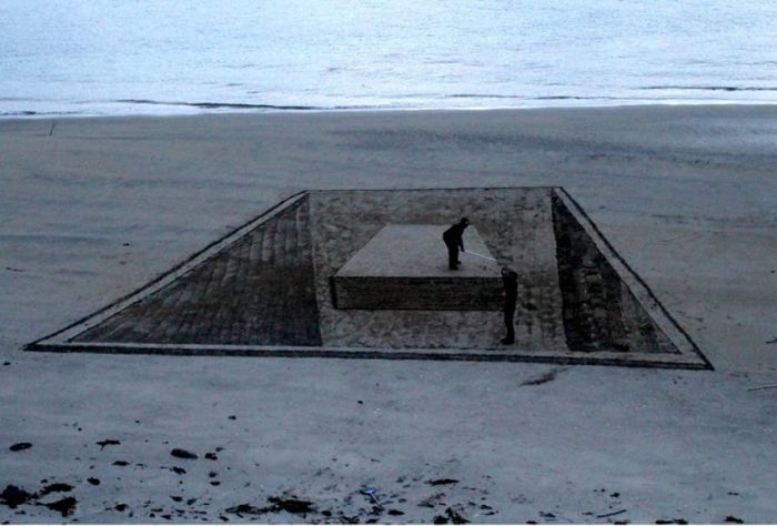 3D beach art