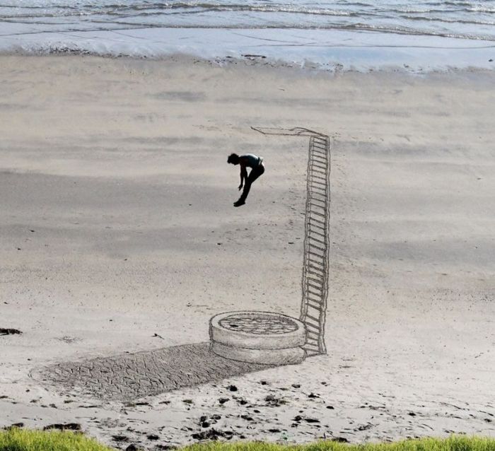 3D beach art