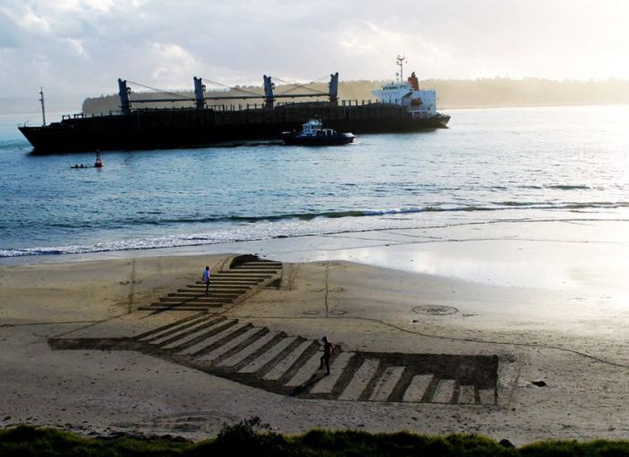 3D beach art