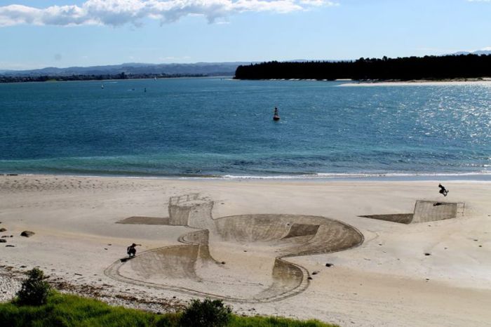 3D beach art