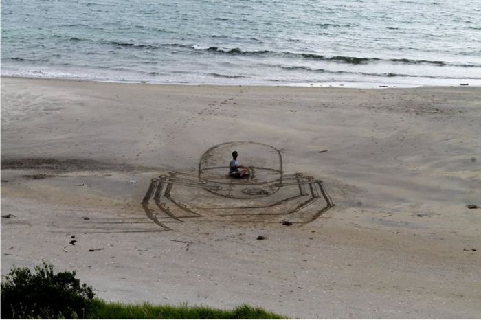 3D beach art