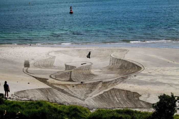 3D beach art