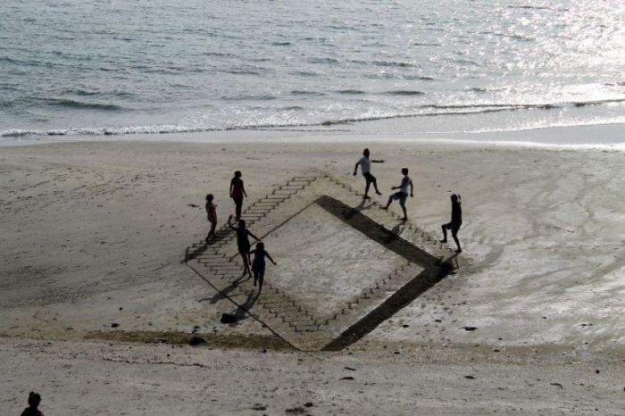 3D beach art