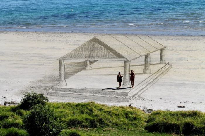 3D beach art