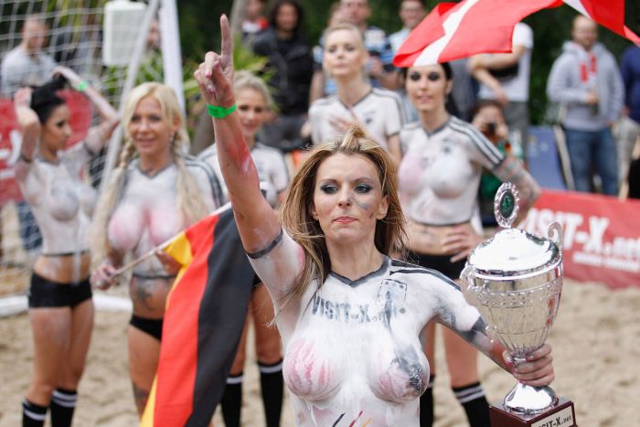 body art football girls