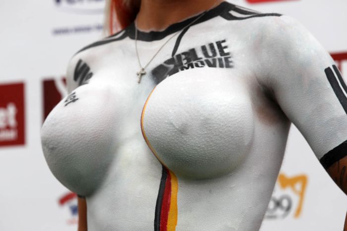 body art football girls