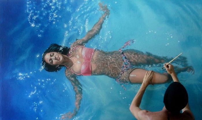 Photorealistic painting by Gustavo Silva Nuñez