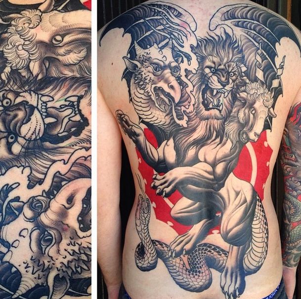 Creative tattoo art by Peter Lagergren