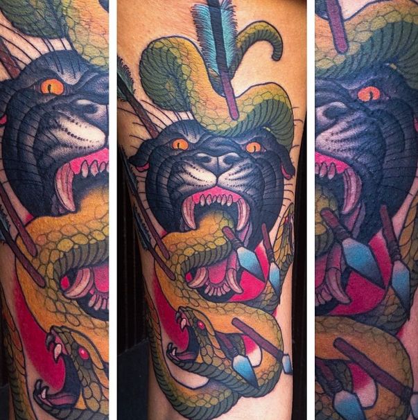 Creative tattoo art by Peter Lagergren