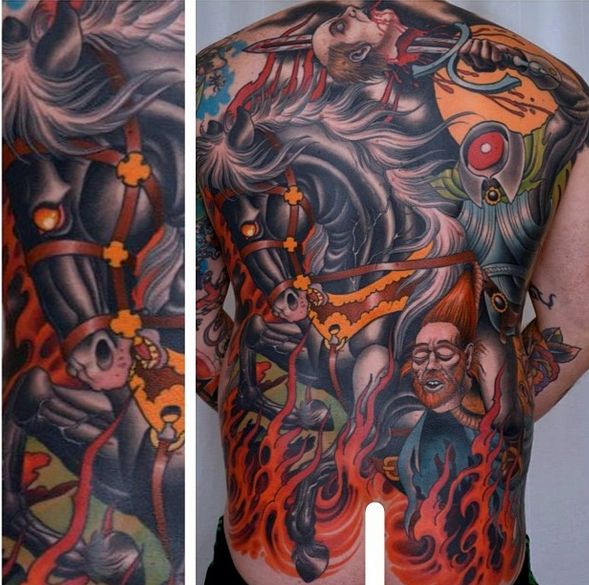 Creative tattoo art by Peter Lagergren