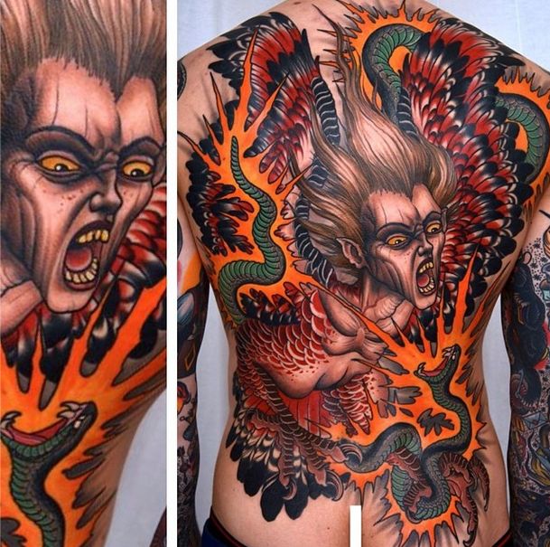 Creative tattoo art by Peter Lagergren