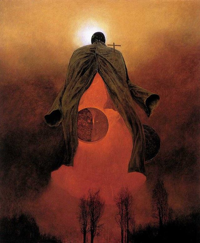 Fantastic realism and surrealistic oil paintings by Zdzisław Beksiński