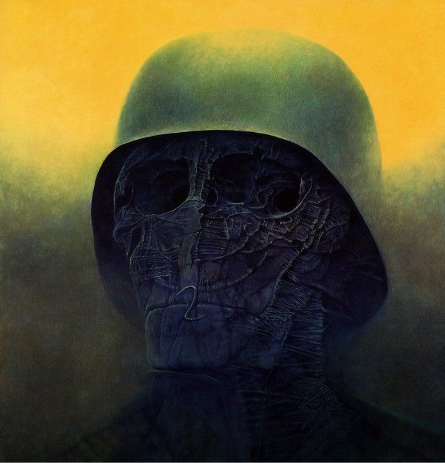 Fantastic realism and surrealistic oil paintings by Zdzisław Beksiński