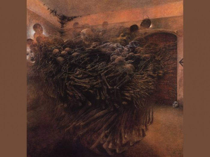 Fantastic realism and surrealistic oil paintings by Zdzisław Beksiński