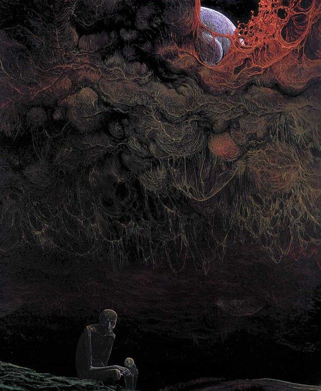 Fantastic realism and surrealistic oil paintings by Zdzisław Beksiński