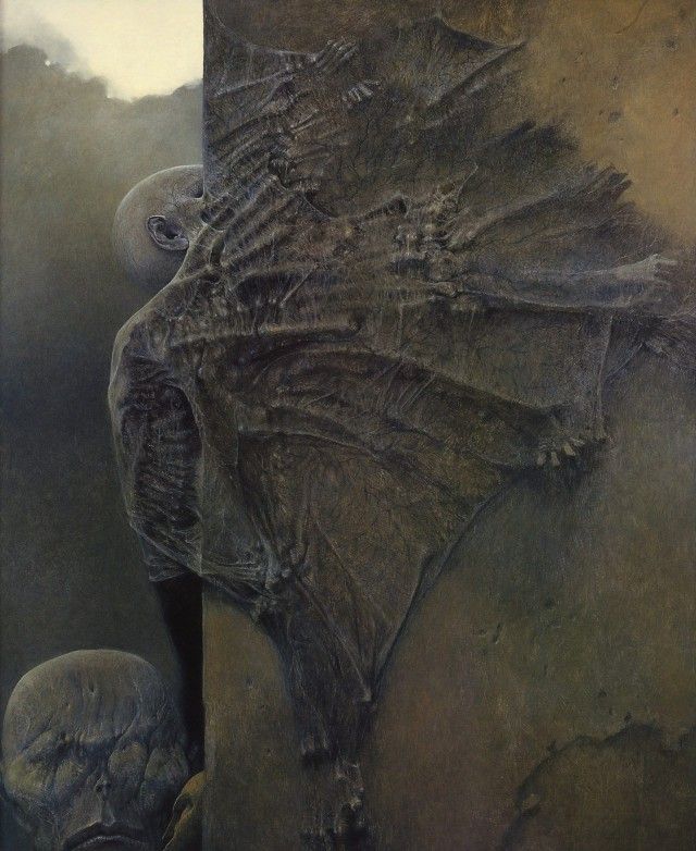 Fantastic realism and surrealistic oil paintings by Zdzisław Beksiński