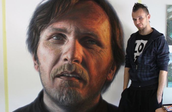 Photorealistic painting art by Dino Tomic