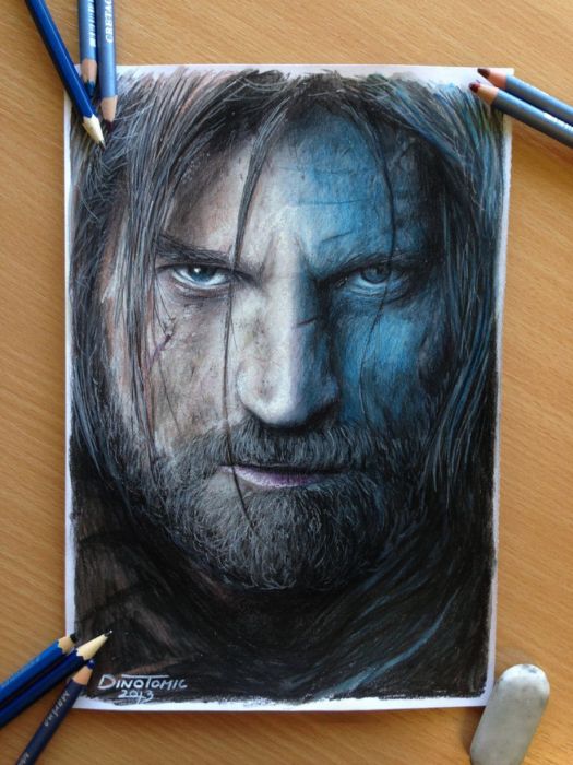 Photorealistic painting art by Dino Tomic