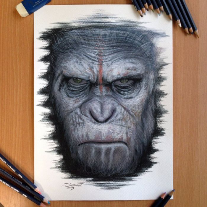 Photorealistic painting art by Dino Tomic