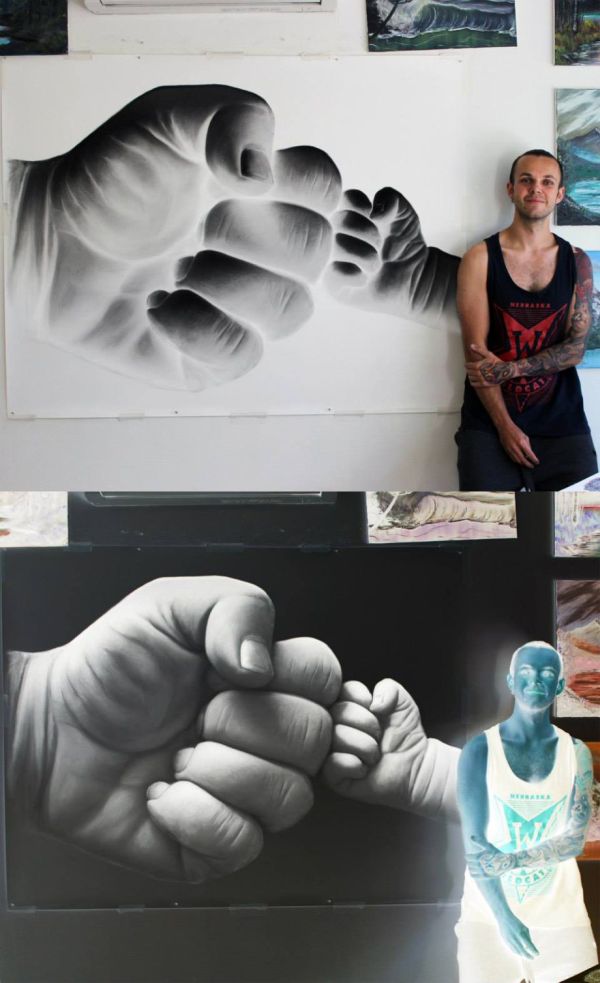 Photorealistic painting art by Dino Tomic