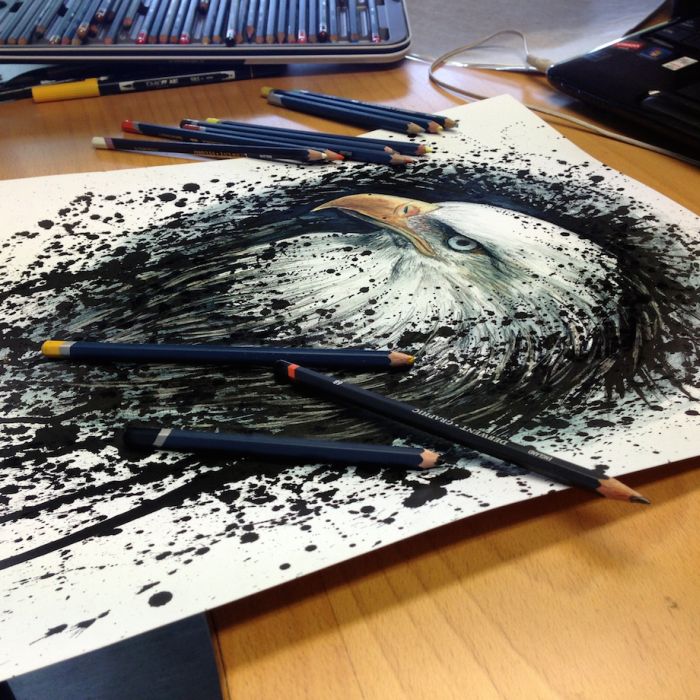 Photorealistic painting art by Dino Tomic