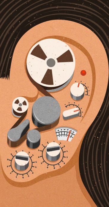 Satirical art illustrations by John Holcroft