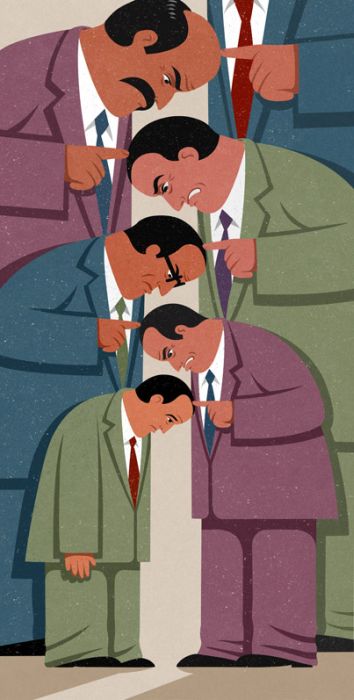 Satirical art illustrations by John Holcroft