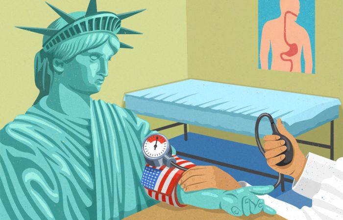 Satirical art illustrations by John Holcroft