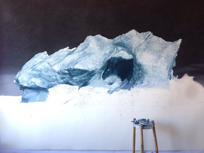 Greenland finger and hand drawings by Zaria Forman