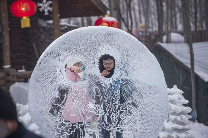 Harbin International Ice and Snow Sculpture Festival 2015, Heilongjiang province, China