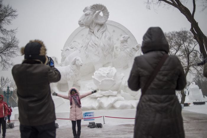 Harbin International Ice and Snow Sculpture Festival 2015, Heilongjiang province, China