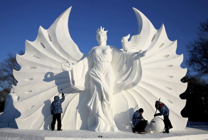 Harbin International Ice and Snow Sculpture Festival 2015, Heilongjiang province, China