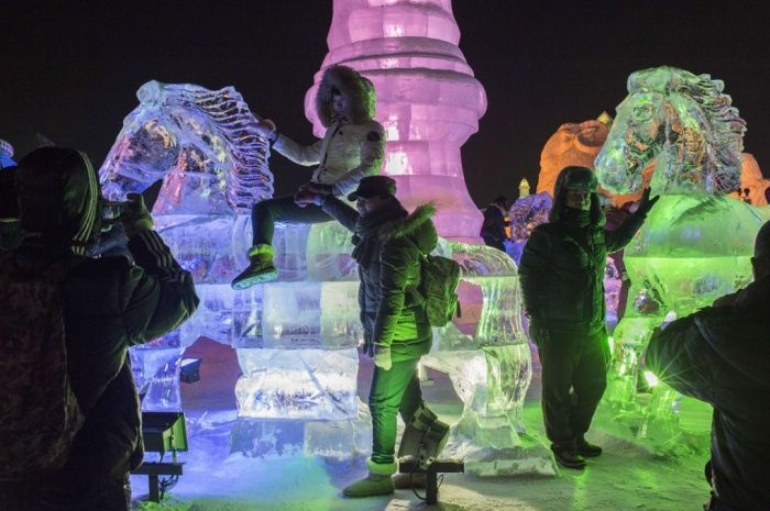 Harbin International Ice and Snow Sculpture Festival 2015, Heilongjiang province, China