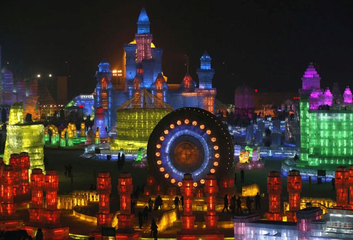 Harbin International Ice and Snow Sculpture Festival 2015, Heilongjiang province, China