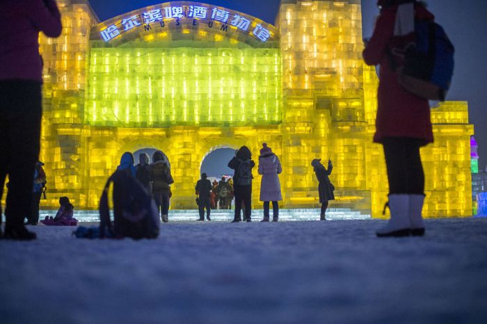 Harbin International Ice and Snow Sculpture Festival 2015, Heilongjiang province, China