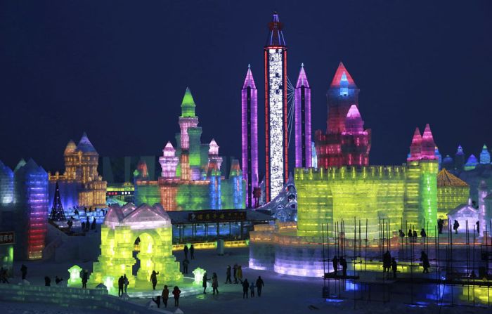 Harbin International Ice and Snow Sculpture Festival 2015, Heilongjiang province, China