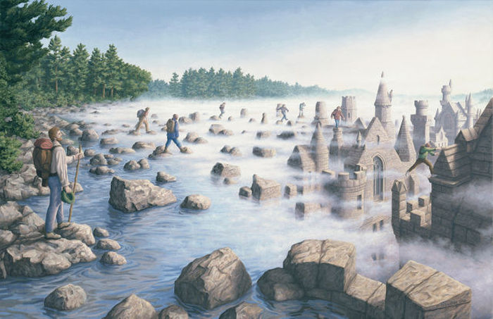 Surrealistic paintings by Rob Gonsalves