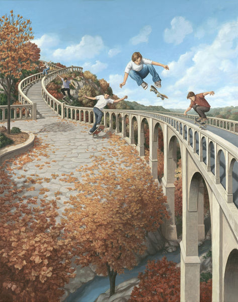 Surrealistic paintings by Rob Gonsalves