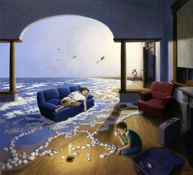 Surrealistic paintings by Rob Gonsalves