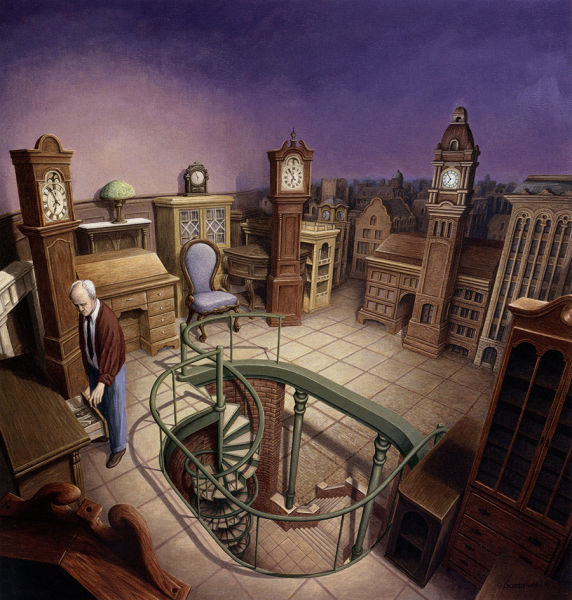 Surrealistic paintings by Rob Gonsalves