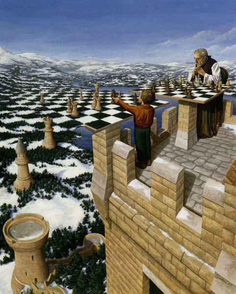 Surrealistic paintings by Rob Gonsalves