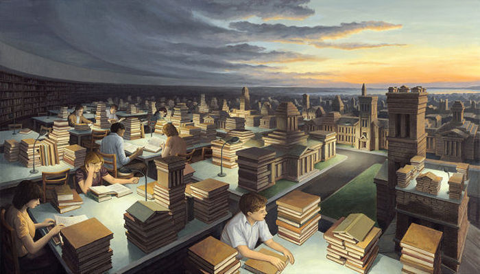 Surrealistic paintings by Rob Gonsalves